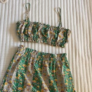 RHODE Green and Yellow Floral Set